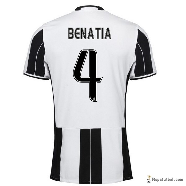 Camiseta Juventus Replica Primera Ropa Benatia 2016/17 Negro Blanco